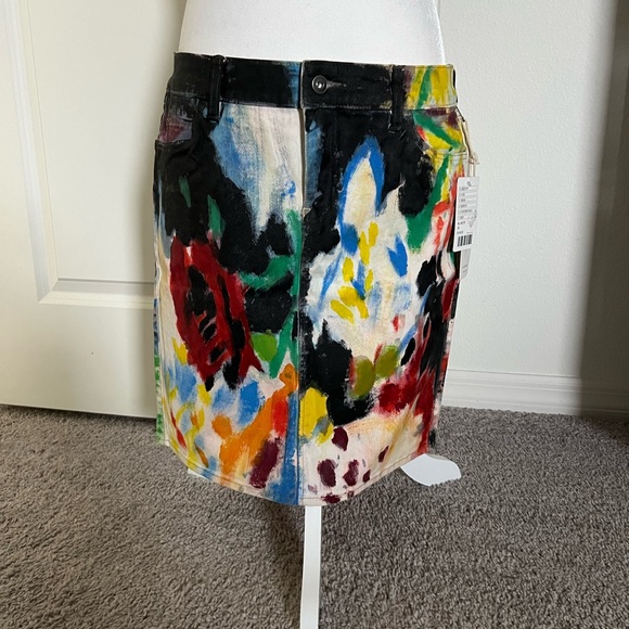 Anthropologie Dresses & Skirts - NWT Anthropologie Night Garden Hand Painted Skirt Size 29